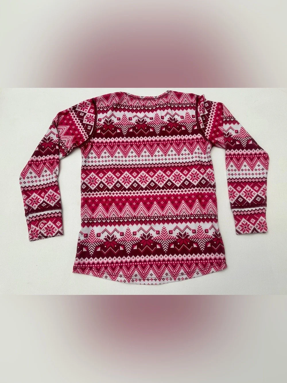 Hot Chillys girl’s print baselayer pajama sets.  Size 3T.